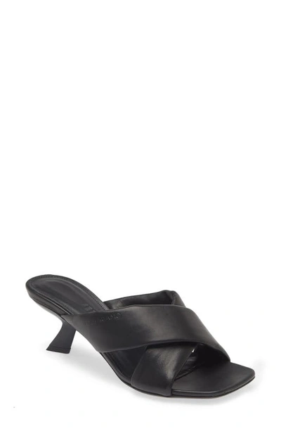 Ferragamo Aludra 55 Slides In Nappa Leather In Black