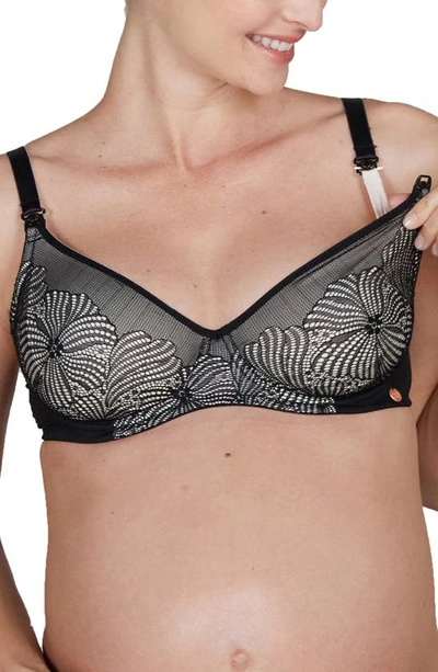 Cache Coeur Dahlia Maternity/nursing Bra In Black