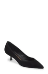 Stuart Weitzman 35mm Eva Suede Pumps In Black Suede