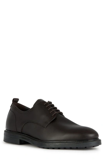 Geox Men's Hilstone Leather Derbys In Coffee