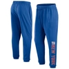 FANATICS FANATICS BRANDED ROYAL NEW YORK GIANTS BIG & TALL CHOP BLOCK LOUNGE PANTS