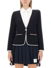 Thom Browne Women's Single-breasted Jacket In Blue