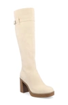 Journee Collection Letice Tru Comfort Foam Knee High Boot In Cream