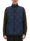 Barbour Quilted Vest In Blue