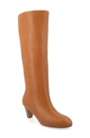 Journee Collection Jovey Tall Boots In Cognac