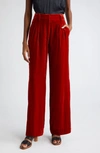 ULLA JOHNSON VERONICA WIDE LEG VELVET trousers