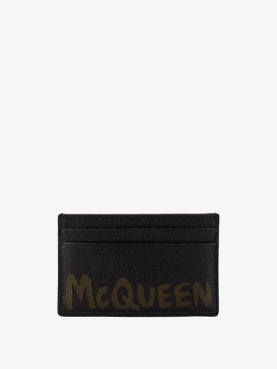 Alexander Mcqueen Man Card Holder Man Black Wallets