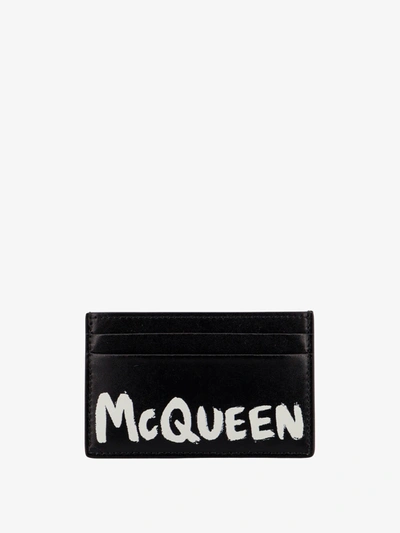 ALEXANDER MCQUEEN ALEXANDER MCQUEEN MAN CARD HOLDER MAN BLACK WALLETS