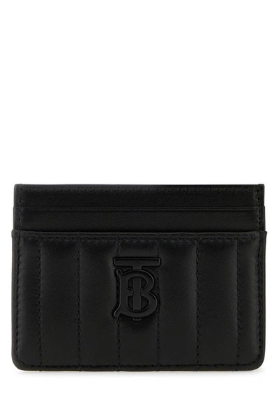 Burberry Woman Black Leather Card Holder