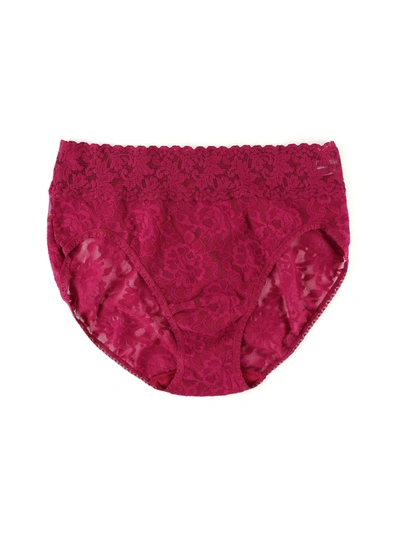 Hanky Panky Signature Lace French Brief In Dark Pomegranate