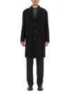 Alexander Mcqueen Single-breasted Coat In Black