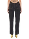 Gcds Jeans In Denim In Black