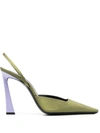 Saint Laurent Tom Slingback Pump In Yellow