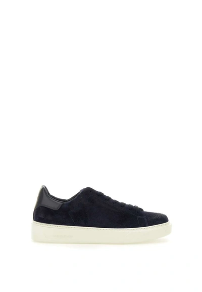 Woolrich Classic Court Suede Trainers In Blue