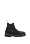 Woolrich High Boot With Logo In Brown