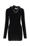 Y/project Y Project Black Wool Mini Dress In Black