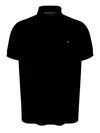 Tommy Hilfiger 1985 Mens Logo Slim Fit Polo In Black