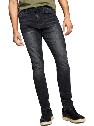 And Now This Mens Denim High Rise Skinny Jeans In Grey
