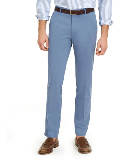 Tommy Hilfiger Men's Modern-fit Th Flex Stretch Solid Performance Pants In Blue