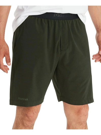 Marmot Mens Sweat Wicking Quick Dry Shorts In Green