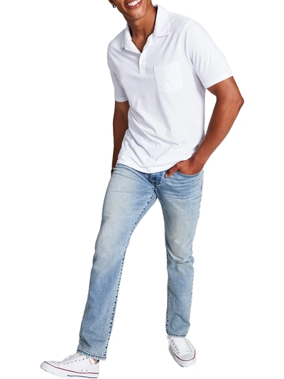 And Now This Mens Pocket Collared Polo In White