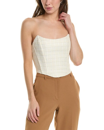 Line & Dot Celine Corset Top In White