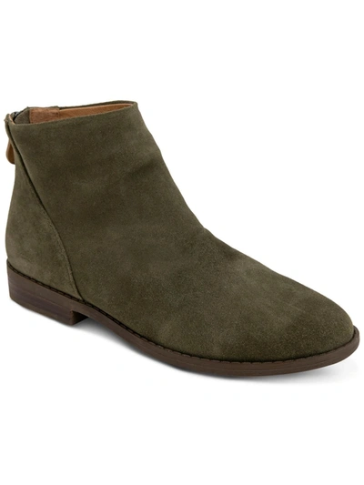 Gentle Souls By Kenneth Cole Emmazipbootie Womens Leather Ankle Booties In Green