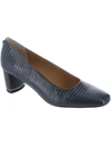 J. RENEÉ OLIVIENNE WOMENS METALLIC SQUARE TOE PUMPS
