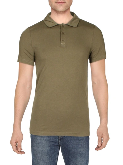And Now This Mens Slub Collared Polo In Green