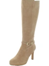 Naturalizer Taelynn Womens Zipper Wide Calf Knee-high Boots In Brown