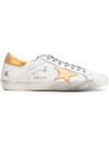 Golden Goose White Gold Superstar Low Sneakers In White