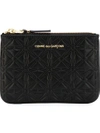 Comme Des Garçons 'classic Embossed A' Purse In Black