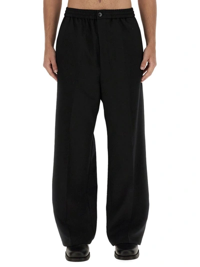 Ami Alexandre Mattiussi Wide Leg Pants In Black