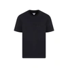 Bottega Veneta Short-sleeved Cotton T-shirt In Blue