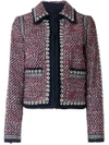 TORY BURCH collared tweed jacket,3951712214111