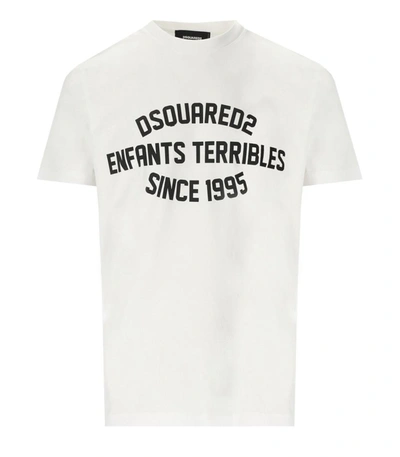 Dsquared2 Cool Fit Enfant Terribles White T-shirt