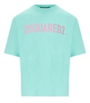 DSQUARED2 DSQUARED2  LOOSE FIT GREEN T-SHIRT