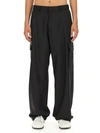 Off-white Seasonal Nylon Patch Peach Baggy Sweatpants In Black