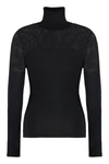 P.a.r.o.s.h Parosh Leila Wool Turtleneck Sweater In Black