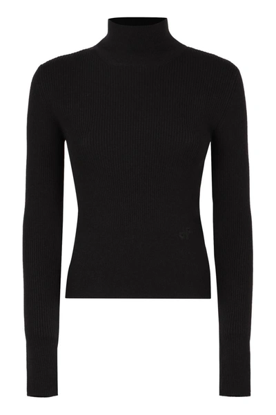 PATOU PATOU JUMPER TURTLENECK MERINO WOOL SWEATER