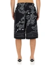 Versace Jeans Couture "chain Couture" Bermuda Shorts In Black