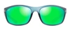 Maui Jim Nu'u Landing Mj Gm869-03 Wrap Polarized Sunglasses In Green