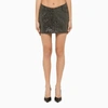 ROTATE BIRGER CHRISTENSEN ROTATE BIRGER CHRISTENSEN | BLACK MINISKIRT WITH MICRO SEQUINS