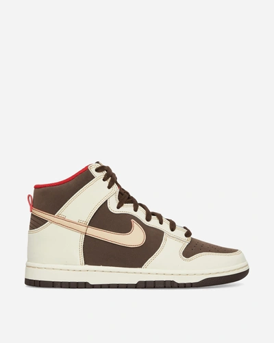 Nike Dunk High Retro Se Casual Shoes In Brown/beige/red