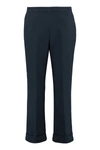 Aspesi Lightweight Cotton Trousers In Blue