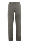 Aspesi Cotton Trousers Drawstring Waist In Gray