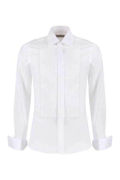 Canali Cotton Shirt In White