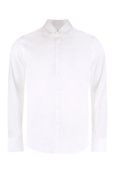 Canali Cotton Shirt In Weiss