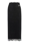 Dolce & Gabbana Women's Lace Pencil Skirt In Black
