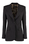 Dolce & Gabbana Gestreifter Blazer In Brown